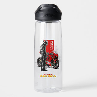 Botella De Agua Carreras de Superbike Pasión Máxima Gráfica de Mot