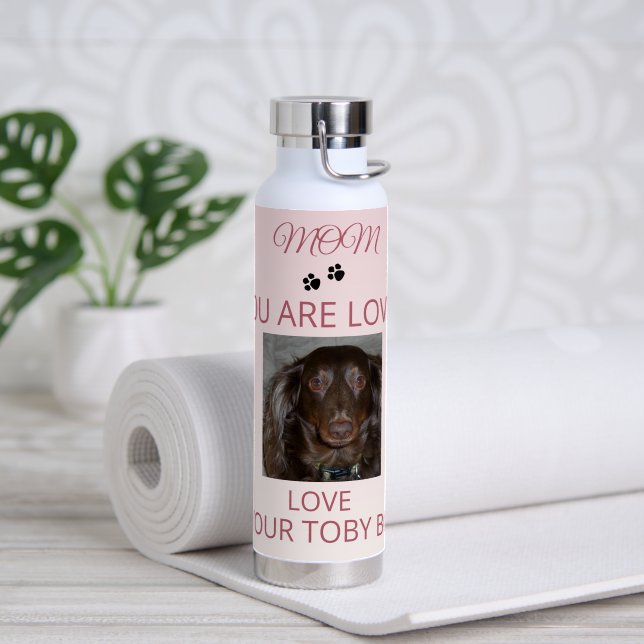Botella De Agua Carrier With Love From Your Fur-Kid (Yoga (girado))