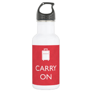 Botella De Agua CARRY ON - Equipaje - Funny Red