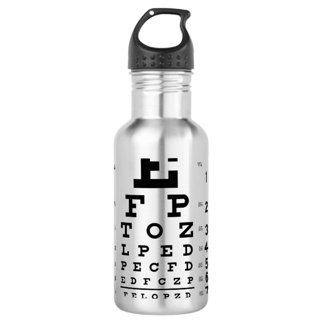 Botella De Agua Carta de ojo (Anverso)