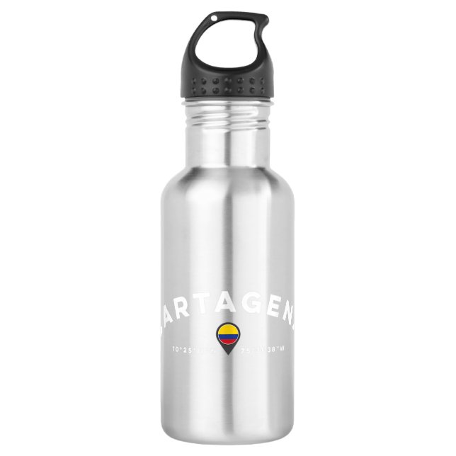Botella De Agua Cartagena Colombia (Anverso)
