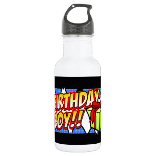 Botella De Agua Cartel de Birthday Boy