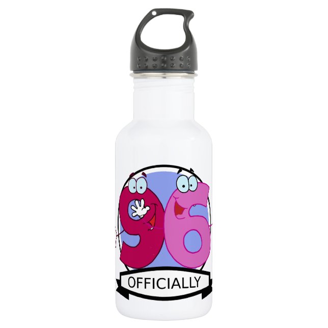 Botella De Agua Cartel oficial de cumpleaños 96 (Anverso)