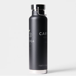 Botella De Agua Cary Yoga Collective - Sleek Black Travel Mug Insu