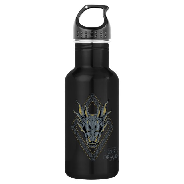 Botella De Agua CASA DEL DRAGÓN | Balerion Skull Diamond Escudo (Anverso)