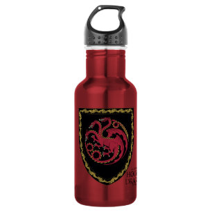 Botella De Agua CASA DEL DRAGÓN Escudo de House Targaryen