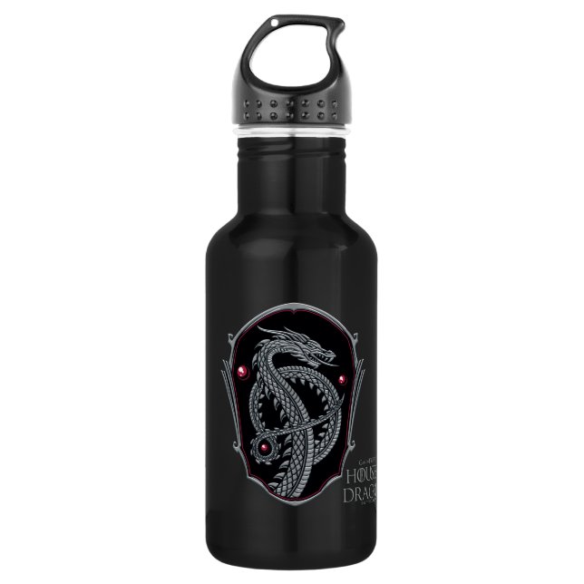 Botella De Agua CASA DEL DRAGÓN | Escudo Silver Dragon (Anverso)