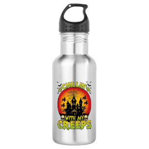 Botella De Agua Casa Embrujada Chillin Creeps Brujas de Halloween
