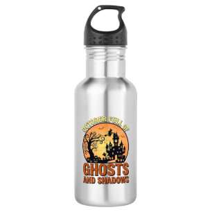 Botella De Agua Casa embrujada de fantasmas sombras de Halloween B