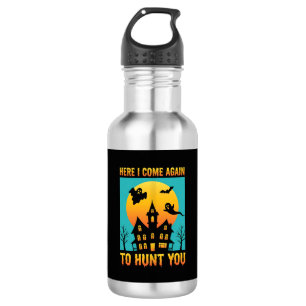 Botella De Agua Casa Embrujada de Halloween con mis Brujas