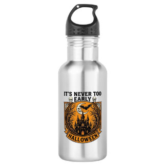 Botella De Agua Casa embrujada de Halloween demasiado pronto murci