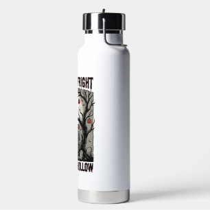 Botella De Agua Casa Embrujada de Halloween Grabado Antiguo Camise
