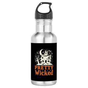 Botella De Agua Casa Embrujada de Halloween Pretty Wicked_1