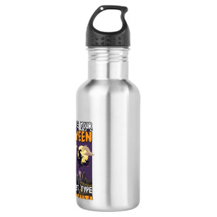 Botella De Agua Casa embrujada de terror de Halloween Bruja Fantas