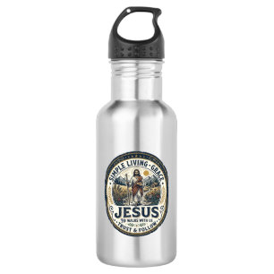 Botella De Agua Casa Pequeña de Jesús Vida Lenta Vintage
