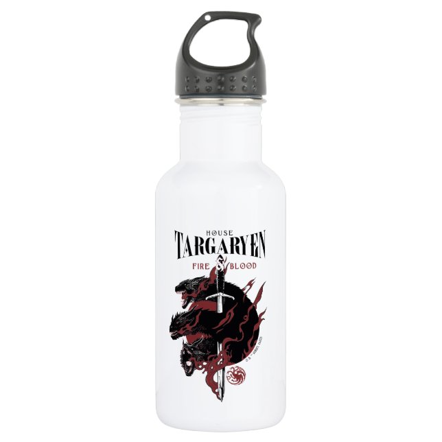 Botella De Agua Casa Targaryen - Fuego y Sangre (Anverso)
