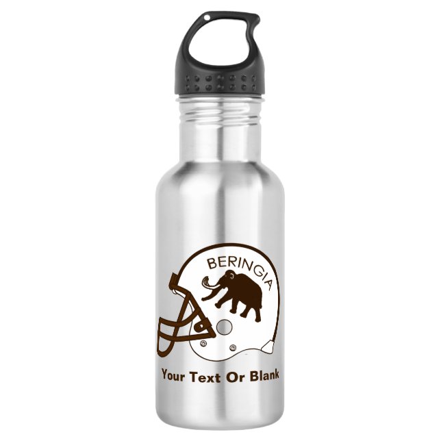 Botella De Agua Casco de Fútbol de la Universidad de Beringia (Anverso)