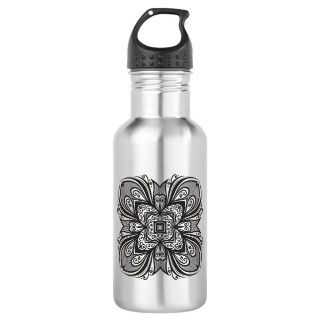 Botella De Agua Casilla negra de Deco inspirada (Anverso)