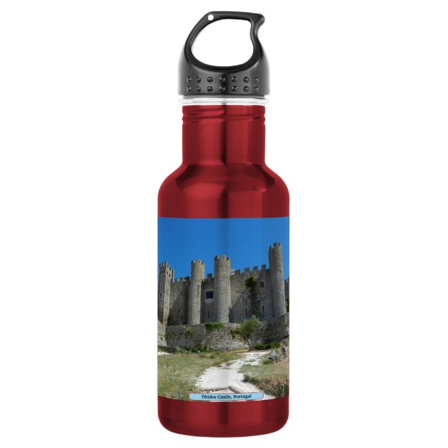 Botella De Agua Castillo de Óbidos, Portugal (Anverso)