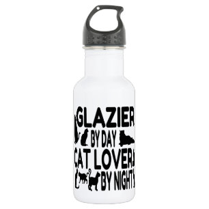 Botella De Agua Cat Lover Glazier