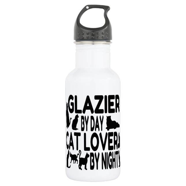 Botella De Agua Cat Lover Glazier (Anverso)