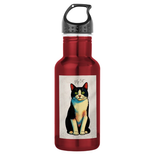 Botella De Agua Cat Psiu (Anverso)