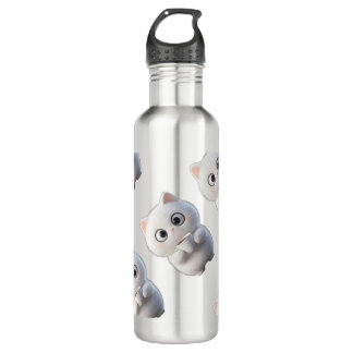 Botella De Agua Cat stainless steel water bottle