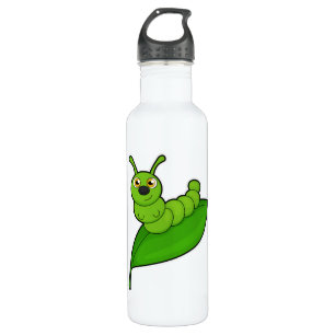 Botella De Agua Caterpillar con hoja