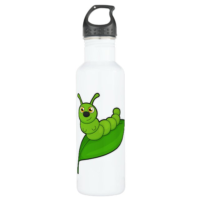 Botella De Agua Caterpillar con hoja (Anverso)