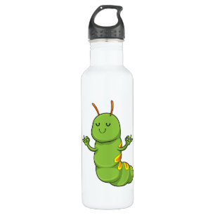 Botella De Agua Caterpillar en la meditación del yoga