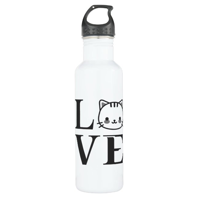 Botella De Agua Cats de amor (Anverso)