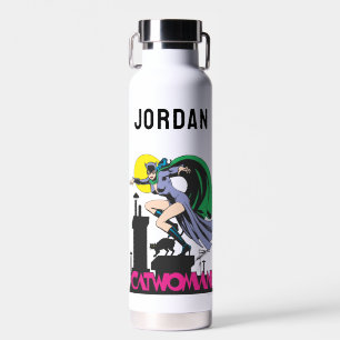 Botella De Agua Catwoman & Pink Name