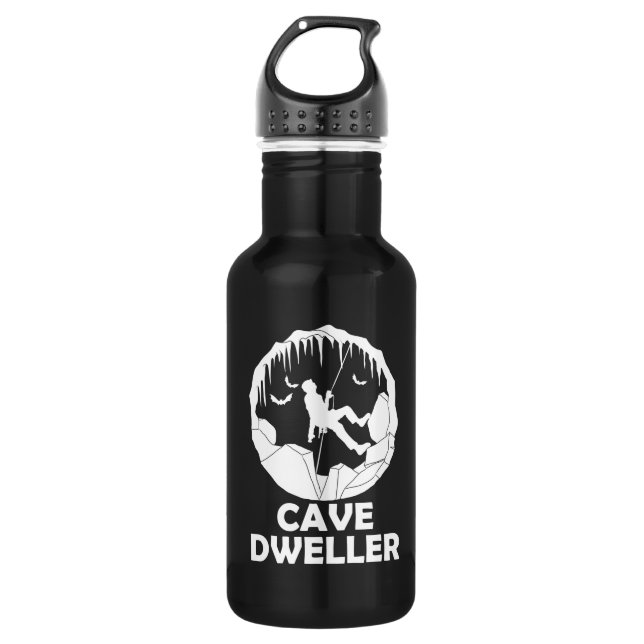 Botella De Agua Cave Dweller - Graciosa Espeleología de Caver (Anverso)