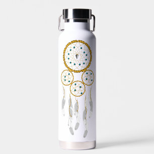 Botella De Agua Cazador de sueños--Turquesa Azul