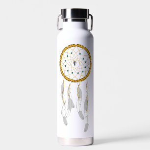 Botella De Agua Cazador de sueños--Turquesa Azul