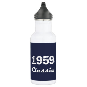 Botella De Agua Celebración del 60 cumpleaños clásico de 1959