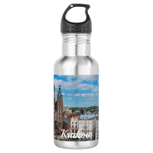 Botella De Agua Centro de Cracovia desde arriba en Polonia