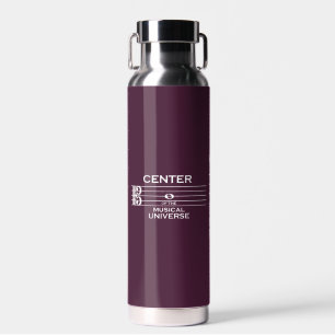 Botella De Agua Centro del Universo Musical Alto Clef Plum