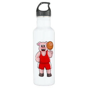 Botella De Agua Cerdo en Basketball Sports