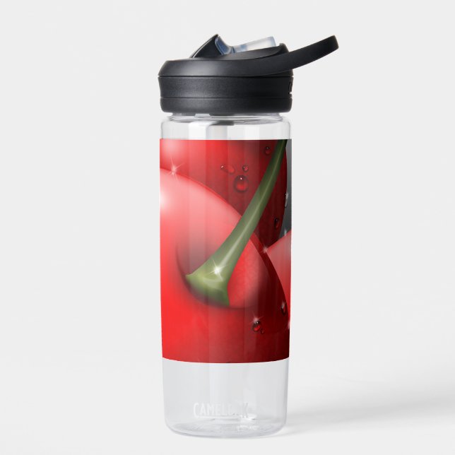 Botella De Agua Cerezas con gotas de excremento (Izquierdo)