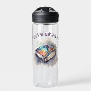 Botella De Agua Cerré mi libro para estar aquí
