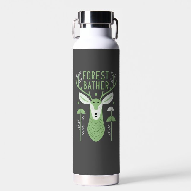 Botella De Agua Cervatillo bañista del bosque (Delantero)