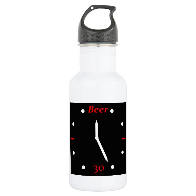Botella De Agua CERVEZA 30 - Reloj (Anverso)
