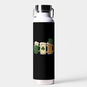 Botella De Agua Cerveza Irlandesa Bandera de Irlanda Día de San Pa
