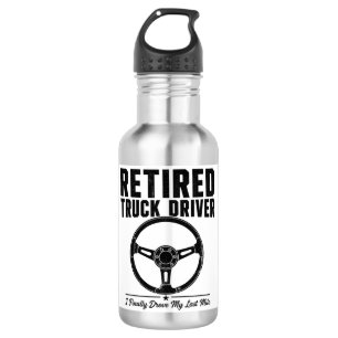 Botella De Agua Cerveza para camionero jubilado - Finalmente condu