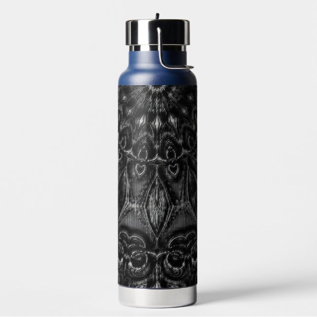 Botella de agua Charcoal Mandala (Izquierda)
