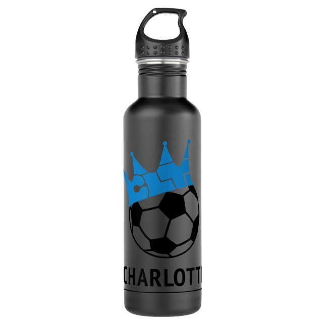 Botella De Agua Charlotte Soccer CLT Crown (Anverso)