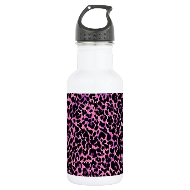 Botella De Agua Cheetah rosado (Anverso)