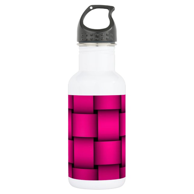 Botella De Agua Cherise Pink Plaid (Anverso)
