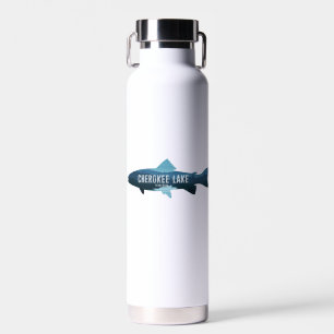 Botella De Agua Cherokee Lake Tennessee Fish